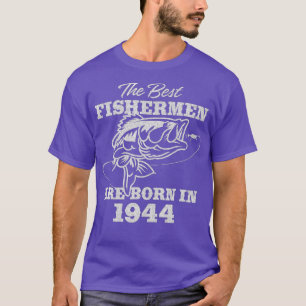 T-shirt Pêcheur âgé de 78 ans_ Pêche 1944 78e anniversaire