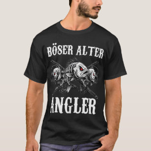 T-shirt Pêcheur âgé maléfique – Création drôle de squelett