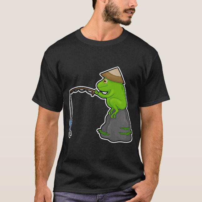 T-shirt Pêcheur au crayon Poisson Pêche (Devant)
