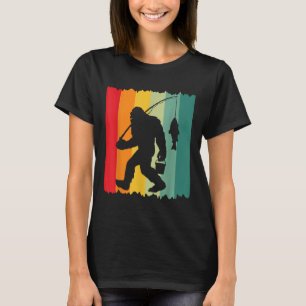 T-shirt Pêcheur Bigfoot Sasquatch Papa Vintage Pêche Papa