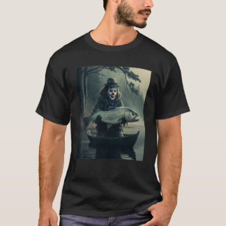 T-shirt Pêcheur Clown Pêche drôle Halloween