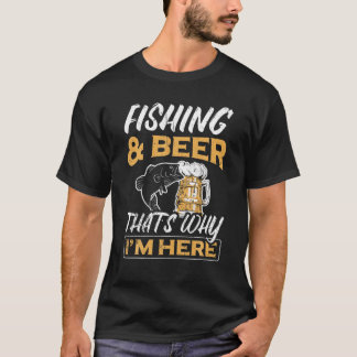 T-shirt Pêcheur Cool - Pêche Et Bière Pour Pêcheurs