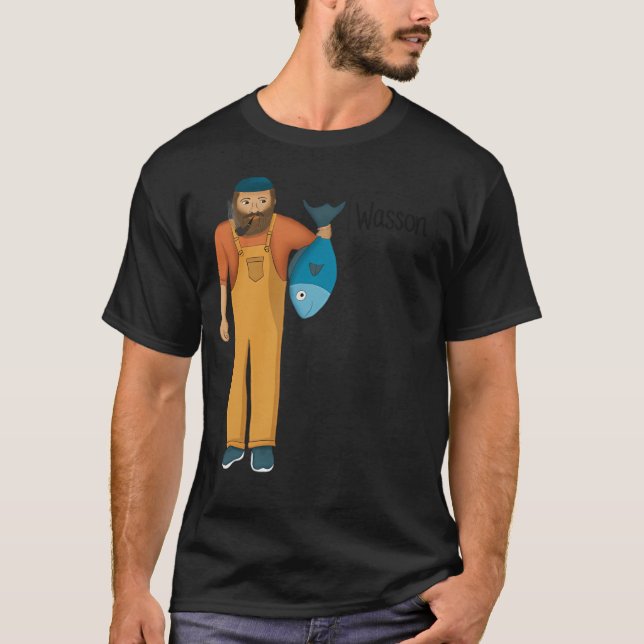 T-shirt Pêcheur cornique Wasson (Devant)