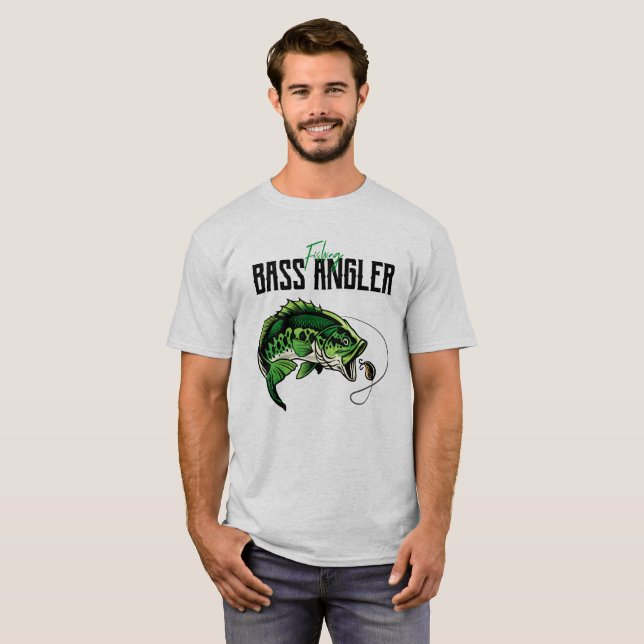 T-shirt Pêcheur de basses (Devant entier)