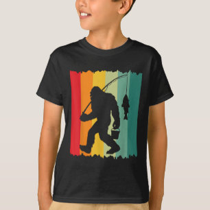 T-shirt Pêcheur de Bigfoot Sasquatch Vintage Papa Fa