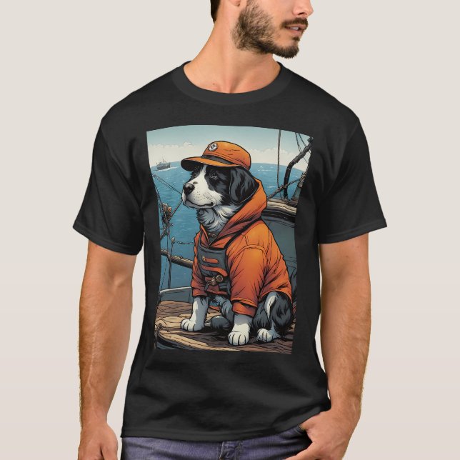 T-shirt Pêcheur de chiots (Devant)