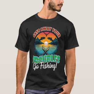 T-shirt Pêcheur de coucher de soleil rejeté des ennuis