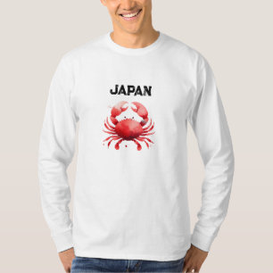 T-shirt Pêcheur de crabes élégant inspiré du Japon