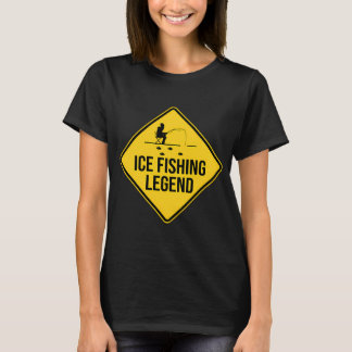 T-shirt Pêcheur de glace d'hiver passe-temps