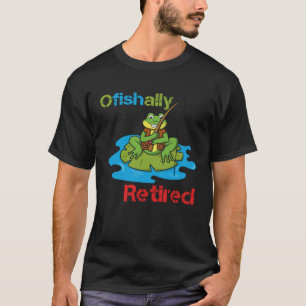 T-shirt Pêcheur de grenouille ange retraité de la pêche am