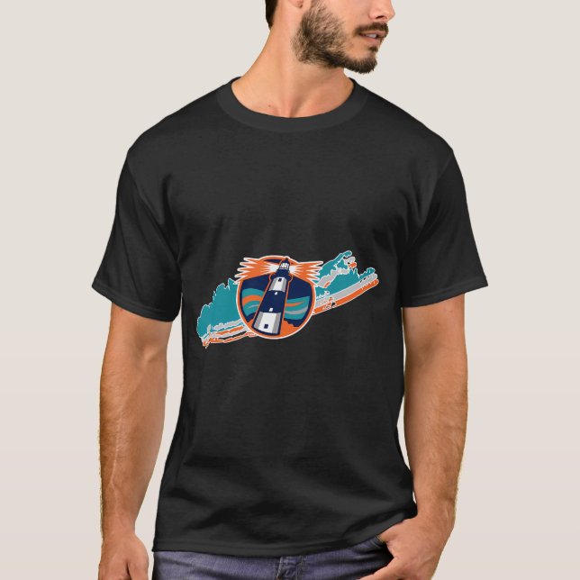 T-shirt pêcheur de hockey de long island (Devant)