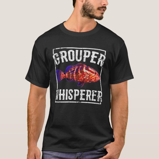 T-shirt Pêcheur de Mérou en Haute Mer (Devant)