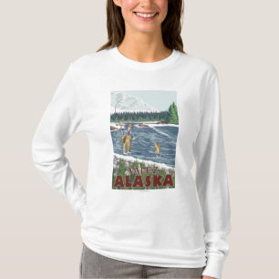 T-shirt Pêcheur de mouche - Valdez, Alaska
