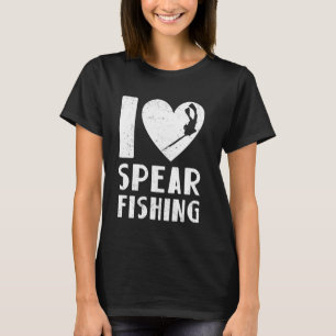 T-shirt Pêcheur de poissons pêcheur à la lance fusil de pl