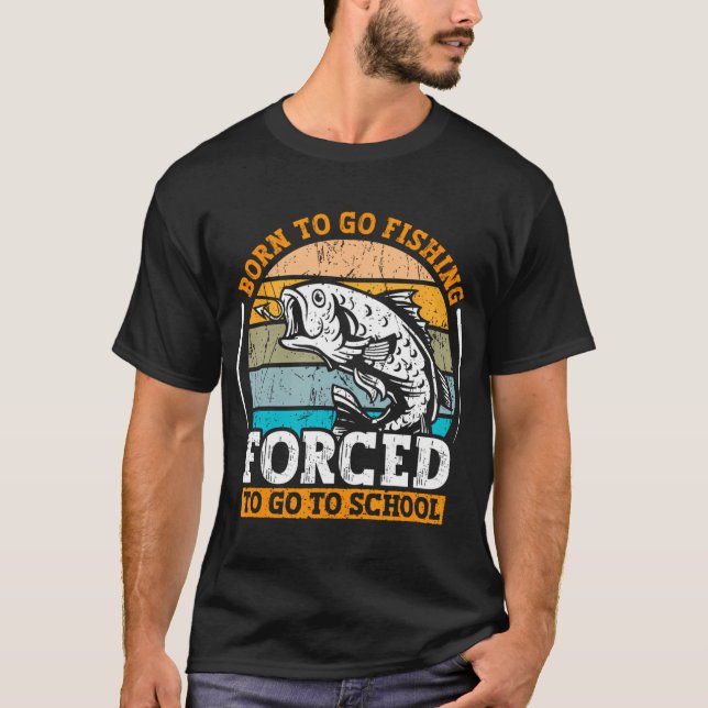 T-shirt Pêcheur de requin drôle avec appât d'argent dollar (Devant)