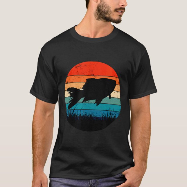 T-shirt Pêcheur de réservoir de poisson (Devant)