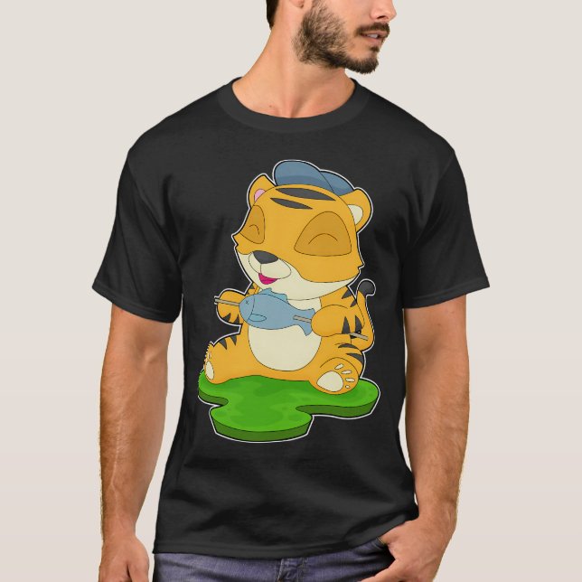 T-shirt Pêcheur de Tigre Poisson (Devant)