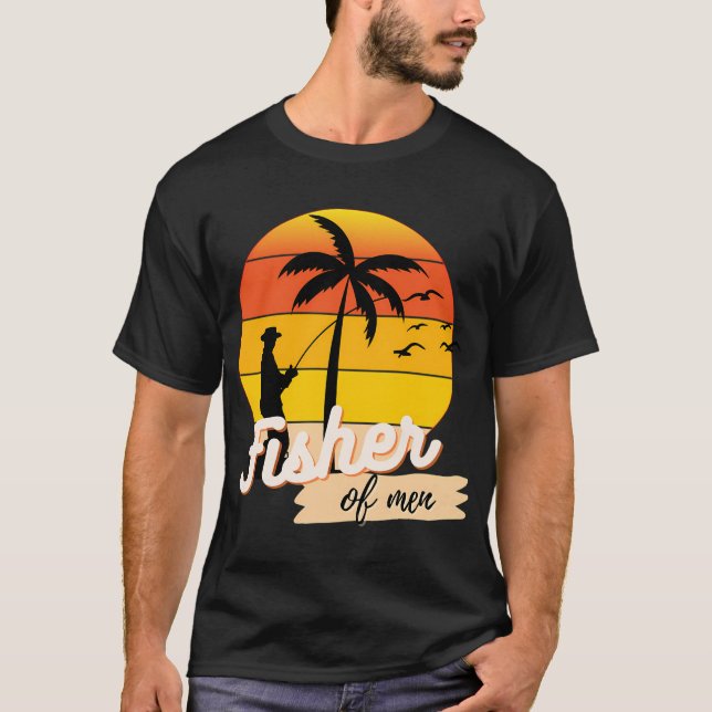 T-shirt Pêcheur d'homme chrétien (Devant)