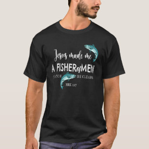 T-shirt Pêcheur D'Hommes Foi Chrétienne Pêche Papa