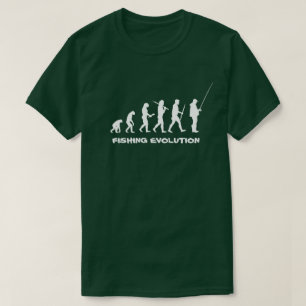 T-shirt Pêcheur drôle d'évolution de pêche