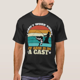 T-shirt Pêcheur Drôle_ Je Ne peux Pas Travailler Aujourd'h