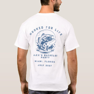 T-shirt Pêcheur Drôle Party de Bachelor de Pêche sur Mesur