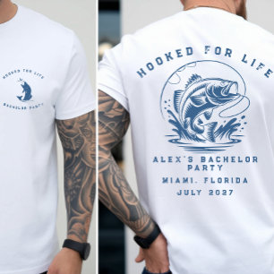 T-shirt Pêcheur Drôle Party de Bachelor de Pêche sur Mesur