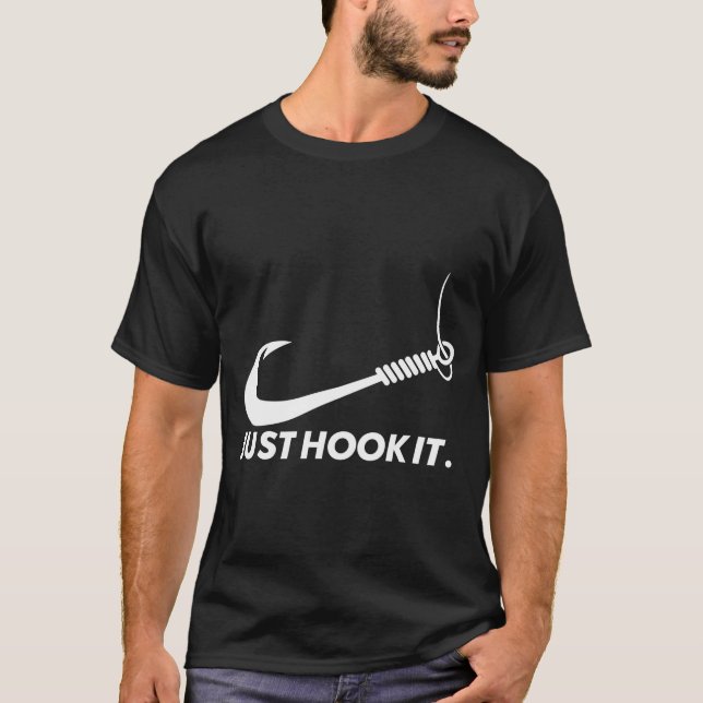 T-shirt Pêcheur drôle vient accrocher sa performance  (Devant)