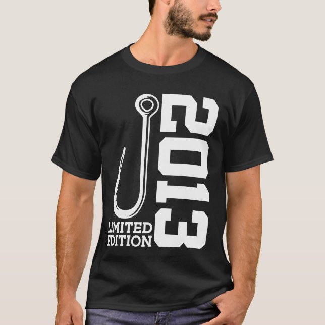 T-SHIRT PÊCHEUR ÉDITION LIMITÉE PÊCHE ANNIVERSAIRE 12 ANS  (Devant)