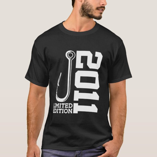T-SHIRT PÊCHEUR ÉDITION LIMITÉE PÊCHE ANNIVERSAIRE 14 ANS  (Devant)