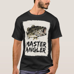 T-shirt Pêcheur expert de basses à grande bouche vintage