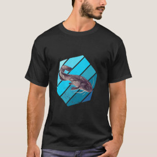 T-shirt Pêcheur Hexa Catfishing Poisson-chat Pêcheur Rétro