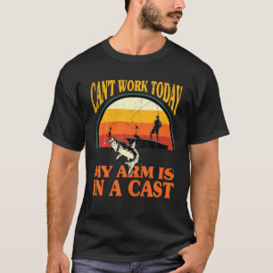 T-shirt Pêcheur, je ne peux pas travailler aujourd'hui, mo