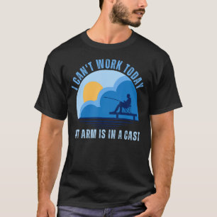T-shirt Pêcheur je ne peux pas travailler aujourd'hui mon