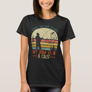 T-shirt Pêcheur Je ne peux pas travailler aujourd'hui mon