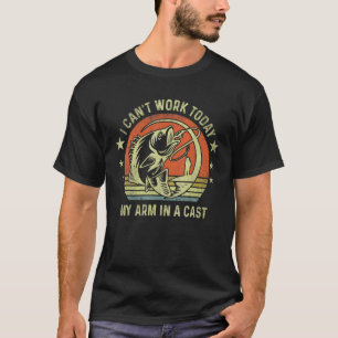 T-shirt Pêcheur Je ne peux pas travailler aujourd'hui mon