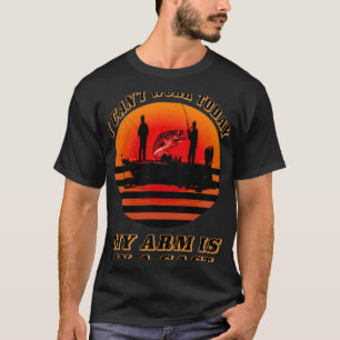 T-shirt Pêcheur Je ne peux pas travailler aujourd'hui mon 