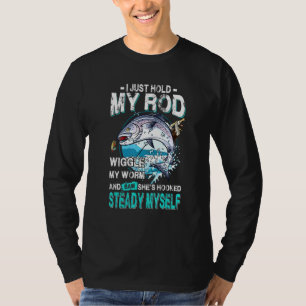 T-shirt Pêcheur Je Tiens Ma Baguette, Je Me Tourne Mon Tra