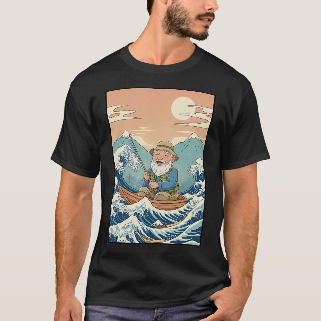 T-shirt Pêcheur Kawaii (Devant)