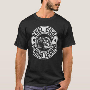 T-shirt Pêcheur légendaire super cool papy pêche à la bass