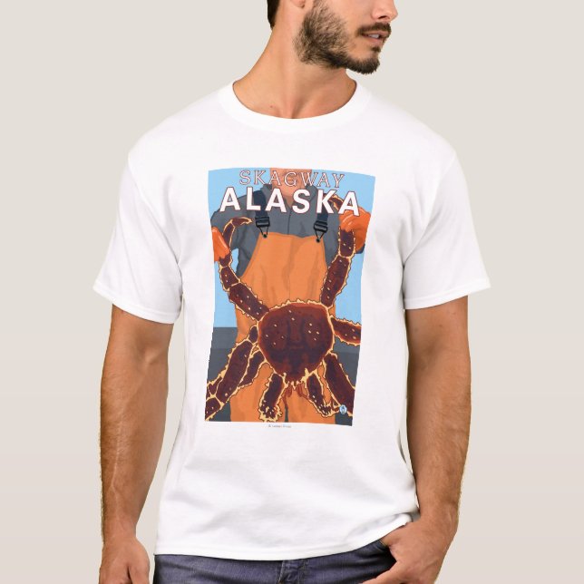 T-shirt Pêcheur limule - Skagway, Alaska (Devant)