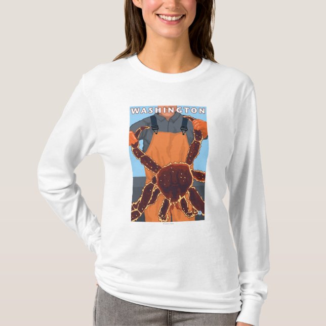 T-shirt Pêcheur limule - Washington (Devant)