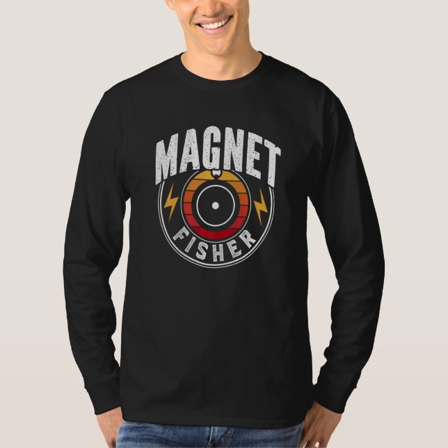 T-shirt Pêcheur Magnets de pêche de Magnet Fisher (Devant)