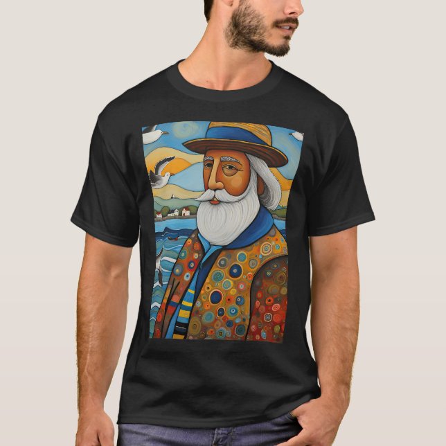 T-shirt Pêcheur mouette (Devant)