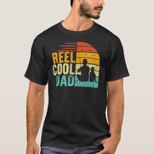 T-shirt Pêcheur Papa Rétro Drôle Papa Poisson Pêcheur
