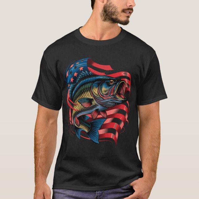 T-shirt Pêcheur patriote (Devant)