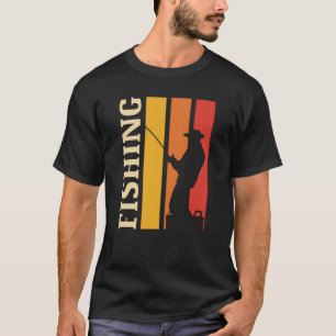 T-shirt Pêcheur pêchant au coucher du soleil