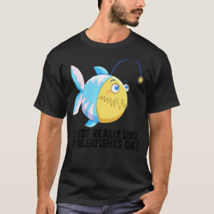 T-shirt Pêcheur pêche  J'aime vraiment beaucoup les baudro