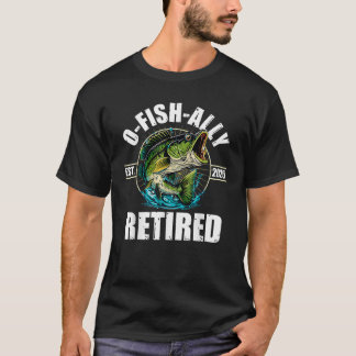 T-shirt Pêcheur Pêche Retraite Cadeau O Fish Ally Reti