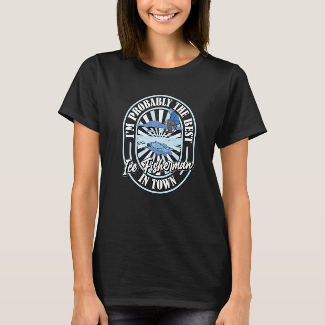 T-shirt Pêcheur  pêche sur glace  1 (Devant)